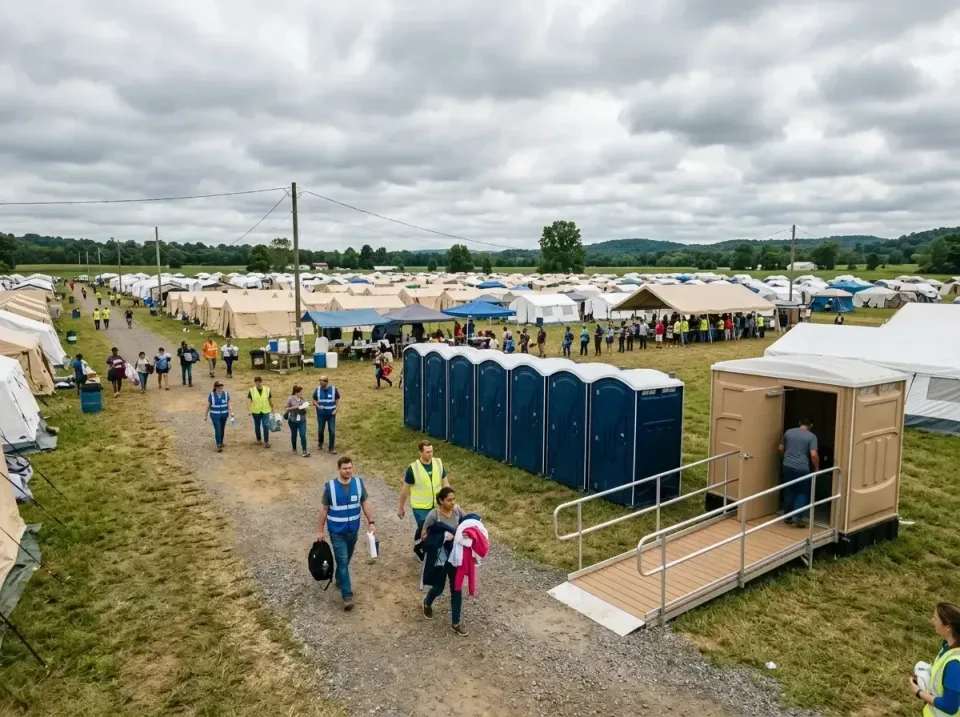 disaster-relief-camp-restrooms-010 — frequently asked questions, Dumpster & Portable Bathrooms Rental in Glenmoor, OH